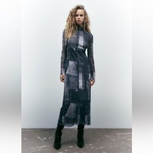 ✨SALE✨ ZARA PATCHWORK TULLE DRESS ✨SALE✨